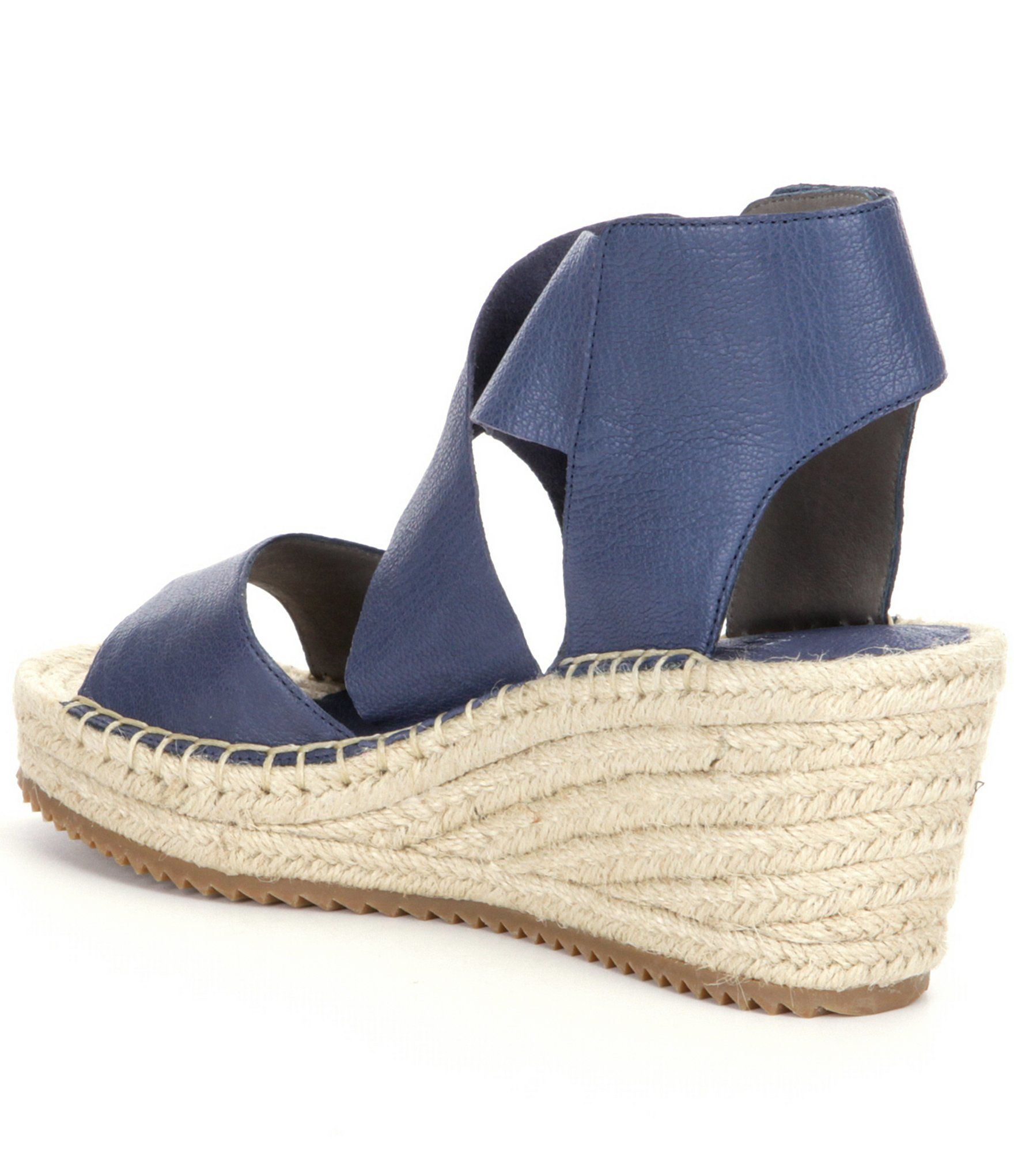 Eileen Fisher Leather Willow Espadrilles in Blue Lyst